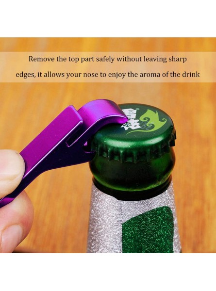 MZSM Go Swing Topless Can Opener Portable Safety Easy Manual Can Opener Effortless Can Top Remover Topless Can Opener-No Sharp Edge Multi Function Can Opener Household Kitchen Bar Tool 4 Pcs - CLEOPMY8