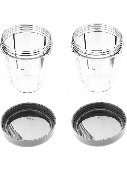 Hicello 18oz Cup with Lid Replacement Parts for Nutribullet 600W 900W Blender Juicer Accessories Pack of 2 - YWPSFMEJ