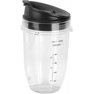 XIAO FAN GUOYAN SHOP 18oz Blender Container Cup Lid Juicer Jar Jug Pitcher Compatible With NINJA 900W 1000W Blender Replacement Parts - VOKKH1M2