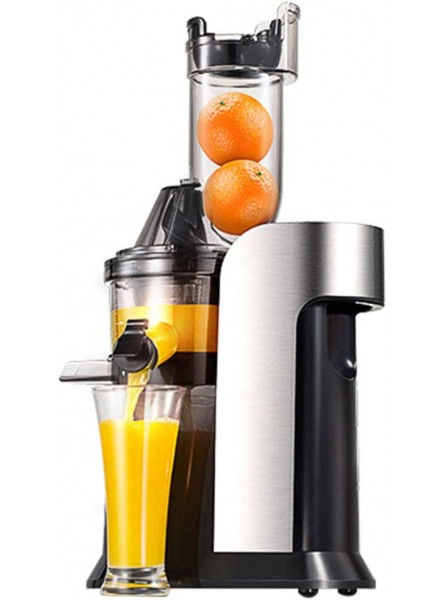 middle Commercial Juicer 75mm Large Diameter Mixer 7-segment Screw Blender Easy To Clean Centrifugal Machines,Vertical Juice,Suitable For Home Use Silver - NWWN1PSI