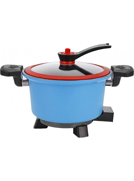 Electric Hot Pot Cooker,3.5L Portable Electric Skillet with Nonstick Coating,Shabu Shabu Hot Pot,Multi-Function Electric Cooker for Stir Fry,Steak,Blue - FNCY2DPU