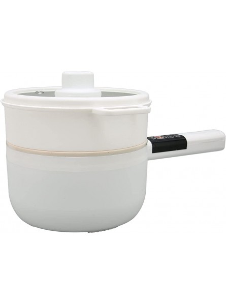 Electric Skillet 2-Layer Mini Electric Skillet 1.8L Touch Control 5 Cooking Modes for Porridge Noodle Soup UK Plug 220V - DHKGDR8R