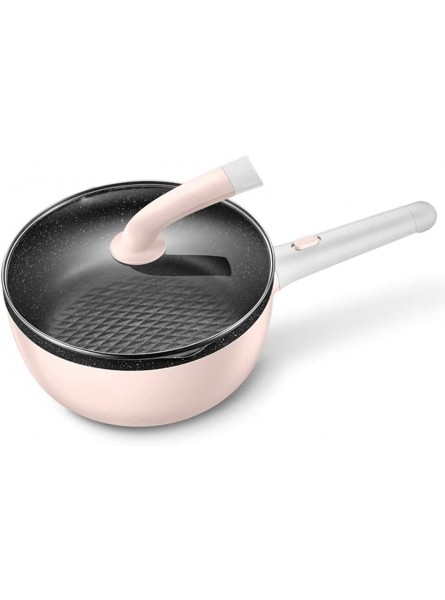 JTJxop Electric Skillet Pan with Lid Mini Personal Electric Skillet & Rapid Noodle Maker 3.2L Electric Hot Pot with Non-Stick Coating And Easy-Pour Spout 1200W,Pink - FXFG89H8