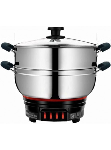 Electric cooker multifunctional double-cage electric cooker household electric cooking cooking integrated pot plug-in electric wok dormitory student electric hot pot non-stick coating electric cooker, - LPDOH07D