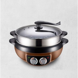 Electric Hot Pot Multi-Function Electric Cooker Electric Steamer Electric Wok Small Electric Pot Home Hot Pot Can Be Used In Kitchen Restaurants Gourmet Cooking - NOCM30F1