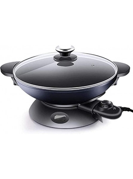 Electric Wok Home Multi-Function Electricity Heat Pot Cooking Rice Steaming Stew Integrated Electric Cooker Non-Stick Pan Can Be Used in Kitchen - BBMWK8FJ