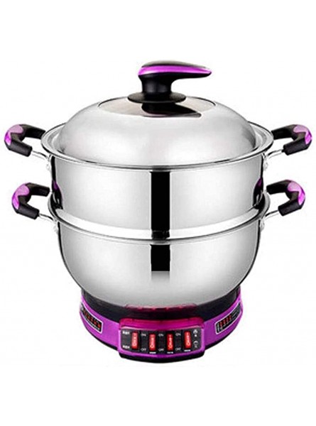 Electricity Heat Pot Multi-Function Electric Cooker Home Stainless Steel Electric Wok Multi-Purpose Electric Hot Pot Electric Pot Can Be Used in Kitchen - PMSTYMUM