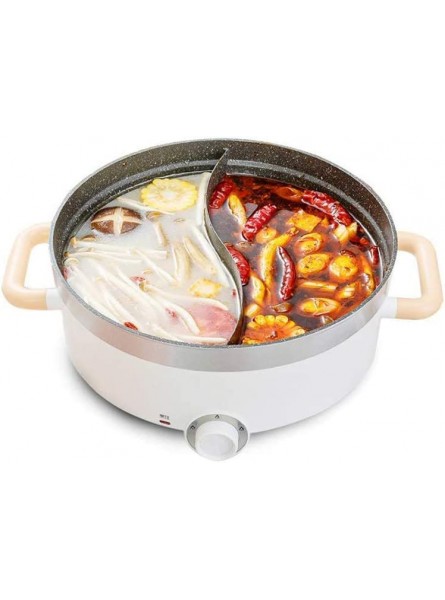 NYZABDL Dual Sided Electric Hot Pot with Divider Shaba Shabu Non-Stick， Multi-Function Electric Heating Electric Cooker Electric Wok Integrated Cooking - EEQAOKPD