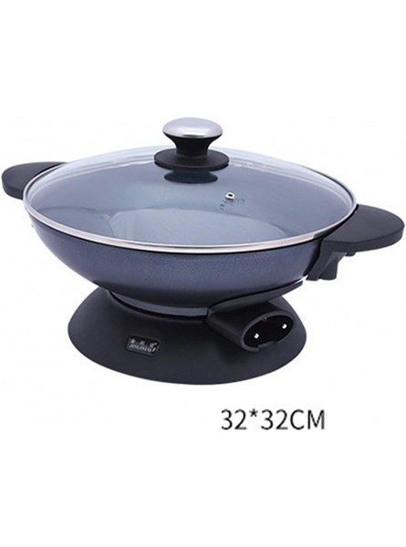 Zhenwo Electric Wok Electric Frying Pan Home Multifunctional Electric Stove Electric Cooker Cooking Steaming Stew Integrated Electrical,Black - FAFYBK0J