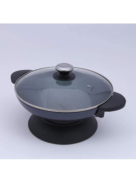 Zhenwo Electric Wok Electric Frying Pan Home Multifunctional Electric Stove Electric Cooker Cooking Steaming Stew Integrated Electrical,Black - FAFYBK0J