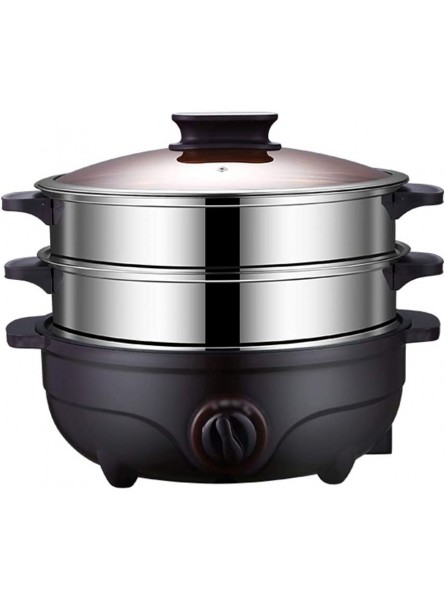 Double-layer Stainless Steel Electric Food Steamer Automatic Electric Steamer Twist Timing Hot Pot - VNPD3S7O