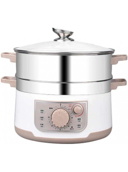 Electric Food Steamer Steamer Healthy Food Steamer with Rice & Grains Tray Auto Shutoff & Boil Anti-Dry Protection Flexible Control of The Heat Electric Steamer - IMPRJYHD
