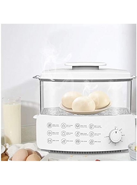 Household Electric Steamer Multi-Functional Double-Layer steam Boiler Breakfast Machine Large Capacity Electric Steamer Size : M - WMPTE5EM