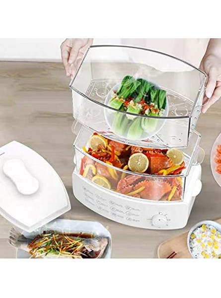 Household Electric Steamer Multi-Functional Double-Layer steam Boiler Breakfast Machine Large Capacity Electric Steamer Size : M - WMPTE5EM
