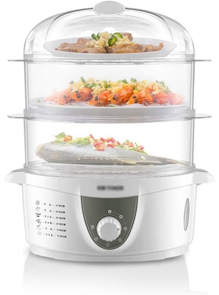 Large Capacity Electric Steamer Multi-Function Household 3-Layer Electric Steamer Food Steamer - NMPK8EF5