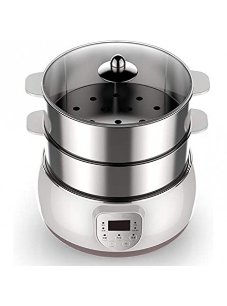 Mini Double-Layer Electric Steamer Fully Automatic Household Stainless Steel Electric Steamer Food Warmer - QLKCNTVB