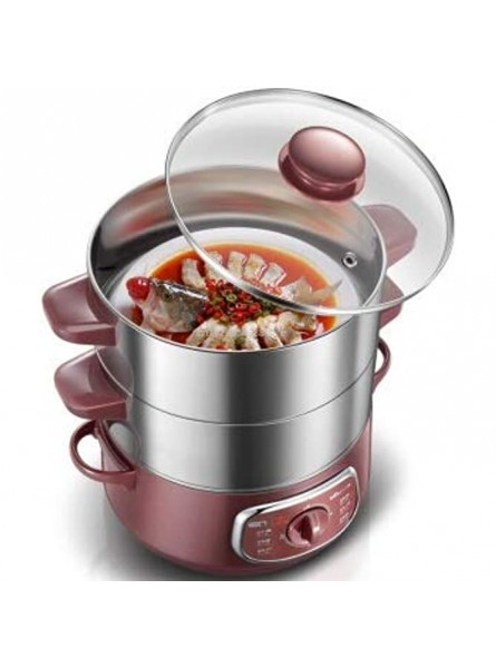 SJYDQ Double-Layer Stainless Steel Electric Steamer Automatic Electric Steamer 90 Minutes Twisted Regular hot Pot - DOSQ2EEU