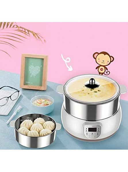 WALNUTA Mini Double-Layer Electric Steamer Fully Automatic Household Stainless Steel Electric Steamer Food Warmer - ZYJQ6EBV