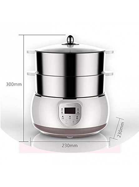 WALNUTA Mini Double-Layer Electric Steamer Fully Automatic Household Stainless Steel Electric Steamer Food Warmer - ZYJQ6EBV