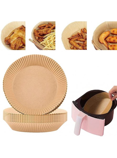 Air Fryer Disposable Paper Liner,150 PCS Non-stick Pan Oil Paper 6.3 Inch Round Air Fryer Paper Oil-Proof Water-Proof Parchment Paper for Air Fryer Baking Roasting Microwave - YPDMM5AP