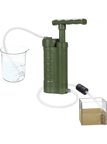 DONTZ Outdoor Water Filter Water Purifier Pump Water Filtration System with 0.01 Micron Water Filter Portable Outdoor Emergency Survival Gear for Family Preparedness Camping Hiking Emergency - KLZKB4GN
