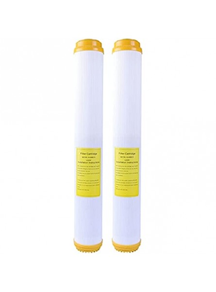Hbaebdoo 2PCS 20 Inch Resin Filter Cartridge Softened Pure Water Ion Exchange Removes Descaling Alkaline Water Purifier System - ANLEU177